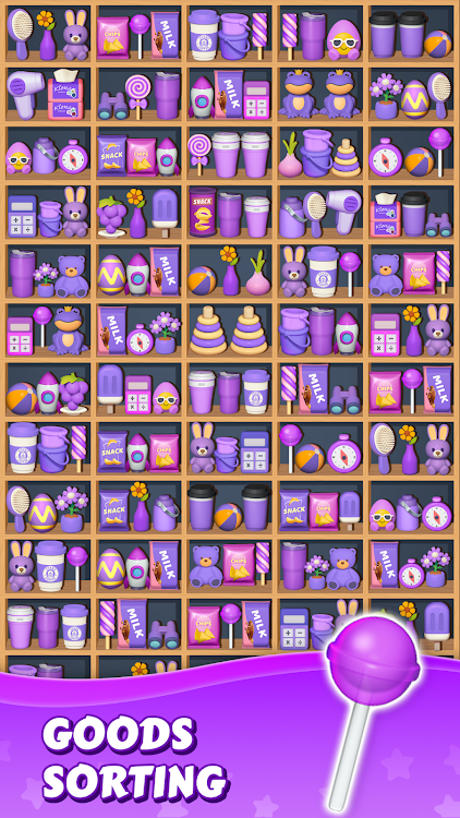 #3. Goods Sorting: Match 3 Puzzle (Android) By: FALCON GAMES