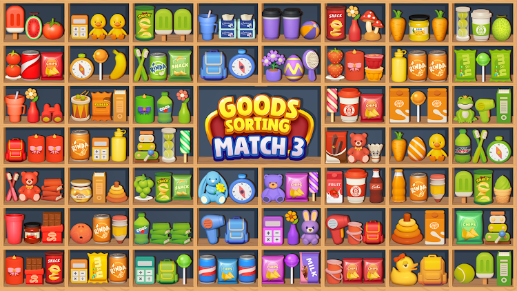 #7. Goods Sorting: Match 3 Puzzle (Android) By: FALCON GAMES