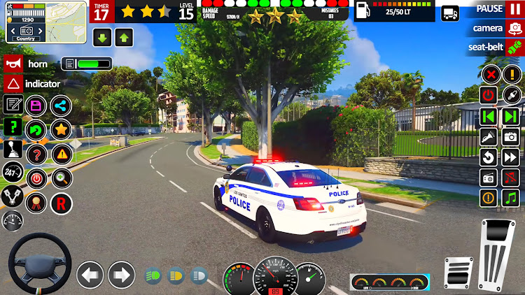 #2. Police Car Games 3D Simulator (Android) By: Euro Games Hub