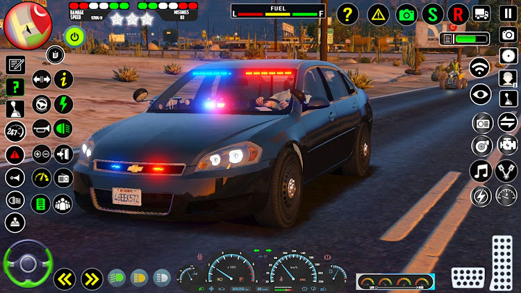 #4. Police Car Games 3D Simulator (Android) By: Euro Games Hub