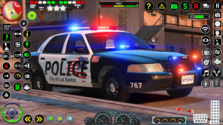 #5. Police Car Games 3D Simulator (Android) By: Euro Games Hub