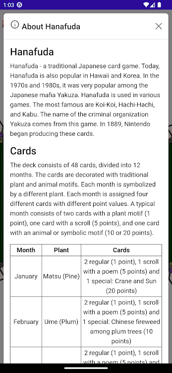 #4. Hanafuda (Android) By: Hope Access Apps