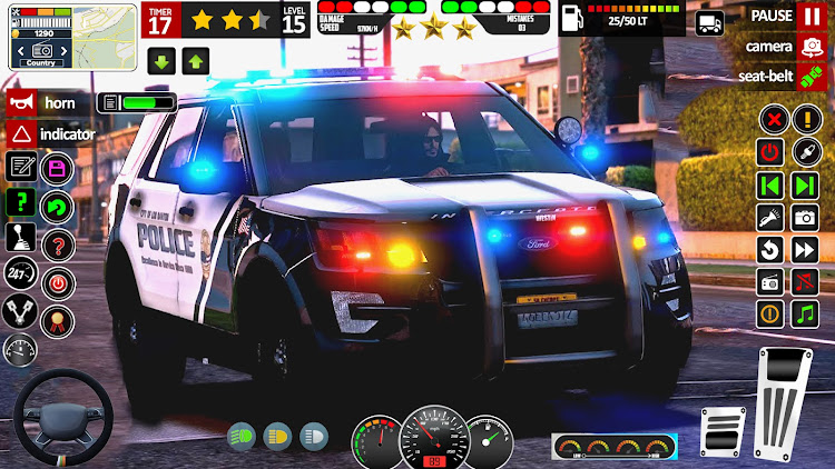 #6. Police Car Games 3D Simulator (Android) By: Euro Games Hub