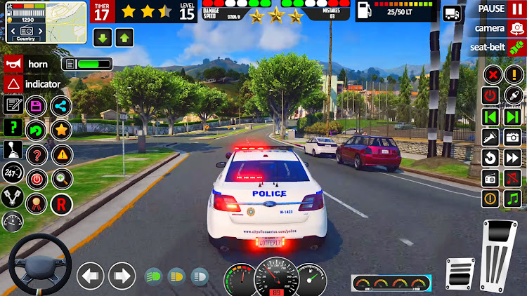 #10. Police Car Games 3D Simulator (Android) By: Euro Games Hub