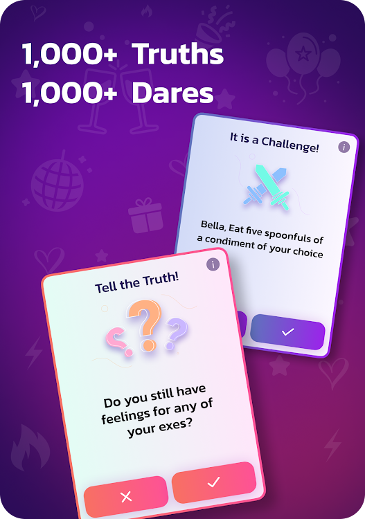 #6. Truth or Dare - Party Game 18+ (Android) By: DVM LLC