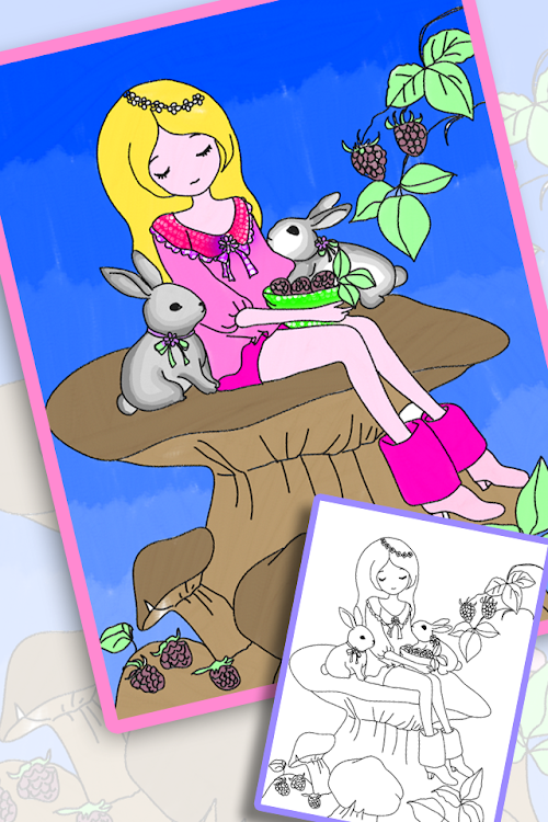 #5. Magic Coloring - Color & Draw (Android) By: Doodle Joy Studio