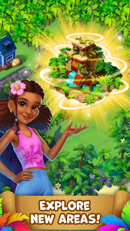 #3. Tropical Merge: Merge game (Android) By: Slimmerbits LLC