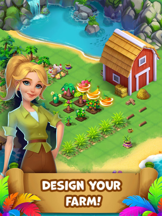 #10. Tropical Merge: Merge game (Android) By: Slimmerbits LLC