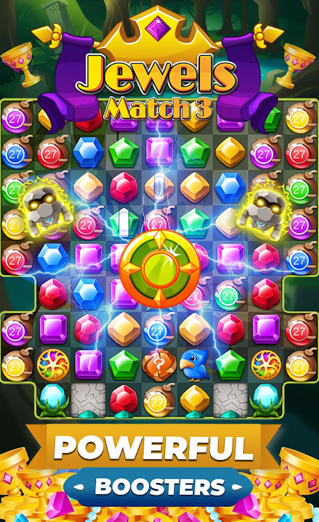 #3. Jewels Premium Match 3 Puzzles (Android) By: otto games