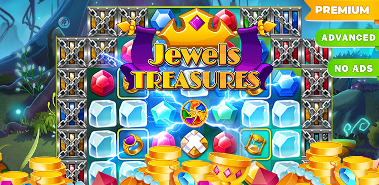 #4. Jewels Premium Match 3 Puzzles (Android) By: otto games