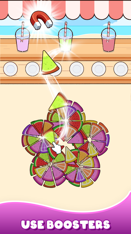 #7. Fruit Sort: Juicy Match Game (Android) By: Mirai Global Publishing