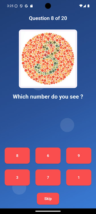 #2. Color Blind Test (Android) By: ARJUN ADHIKARI