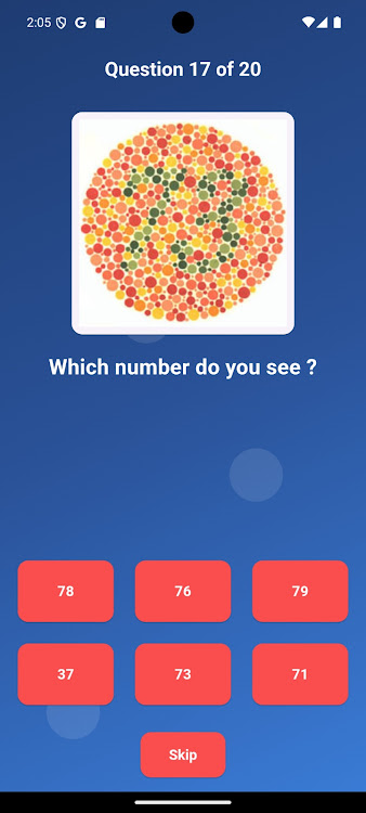 #3. Color Blind Test (Android) By: ARJUN ADHIKARI