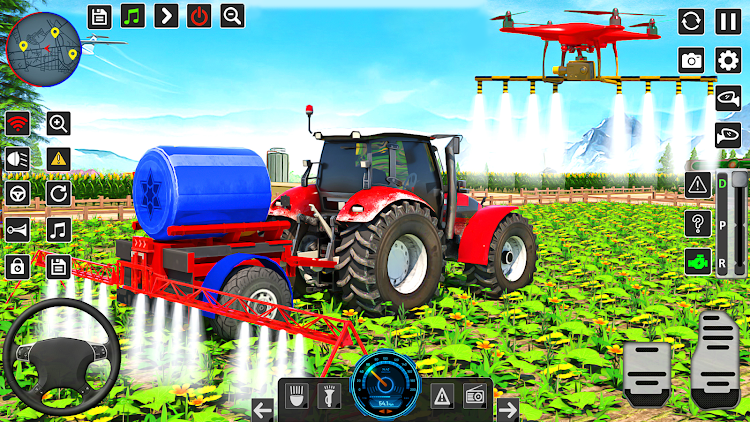 #8. Real Tractor Driving Games (Android) By: Game Sonic