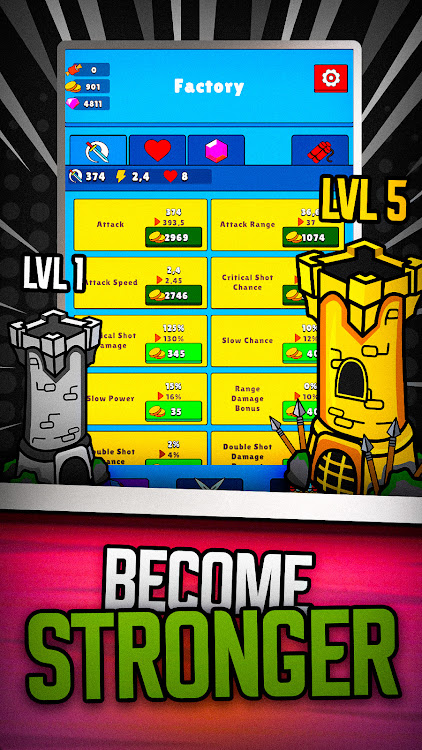 #2. Zombie Idle Tower Defense TD (Android) By: CATana Games