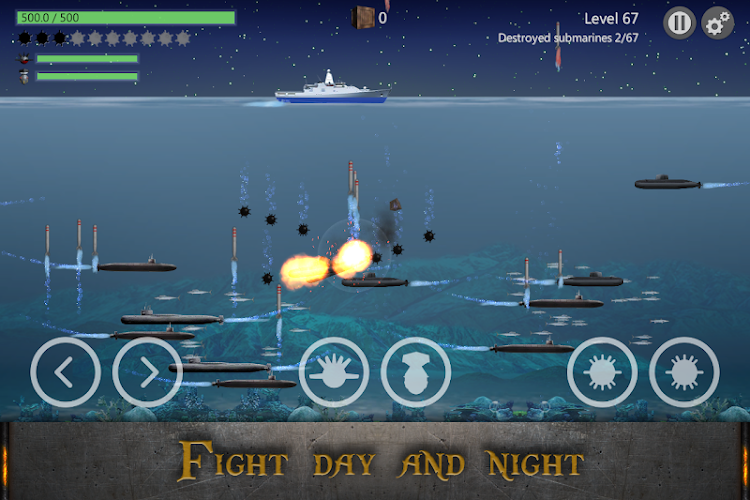 #3. Sea Battle : Submarine Warfare (Android) By: Art-bit