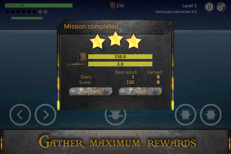 #4. Sea Battle : Submarine Warfare (Android) By: Art-bit