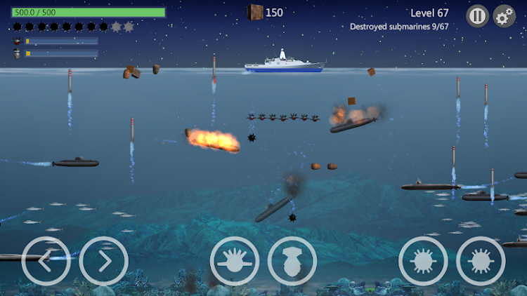 #7. Sea Battle : Submarine Warfare (Android) By: Art-bit