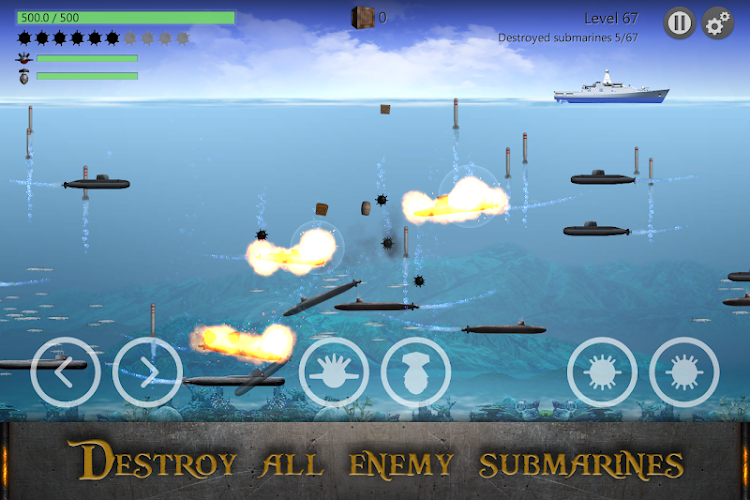 #9. Sea Battle : Submarine Warfare (Android) By: Art-bit