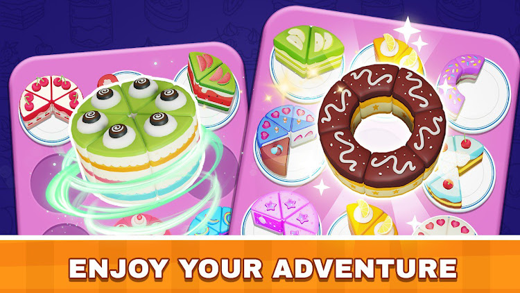 #3. Cake Sort 3D (Android) By: Metagame.Ltd