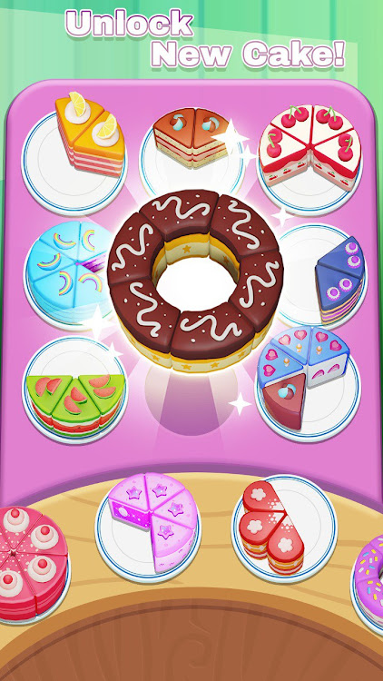 #4. Cake Sort 3D (Android) By: Metagame.Ltd