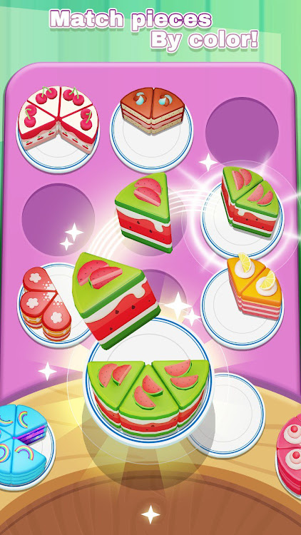 #5. Cake Sort 3D (Android) By: Metagame.Ltd