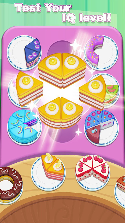 #6. Cake Sort 3D (Android) By: Metagame.Ltd