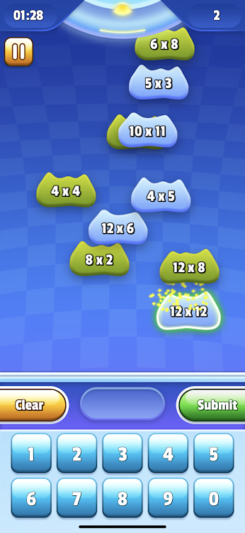 #2. Mathletix Multiplication (Android) By: player1games