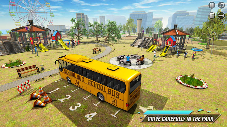 #2. School Bus Parking: 3d Game (Android) By: Gameboost Studio Inc.