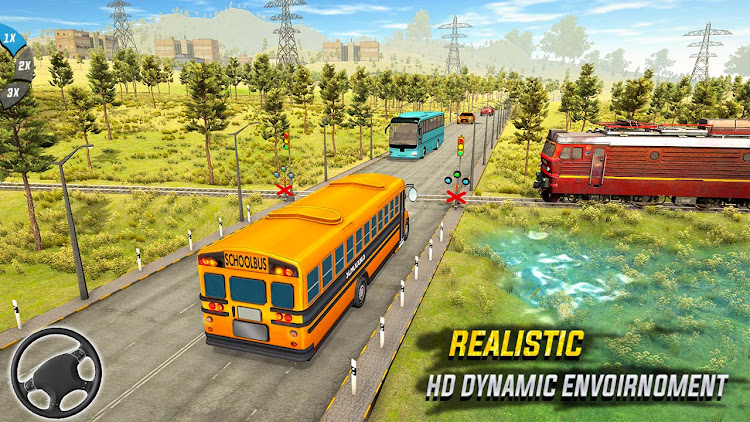 #4. School Bus Parking: 3d Game (Android) By: Gameboost Studio Inc.