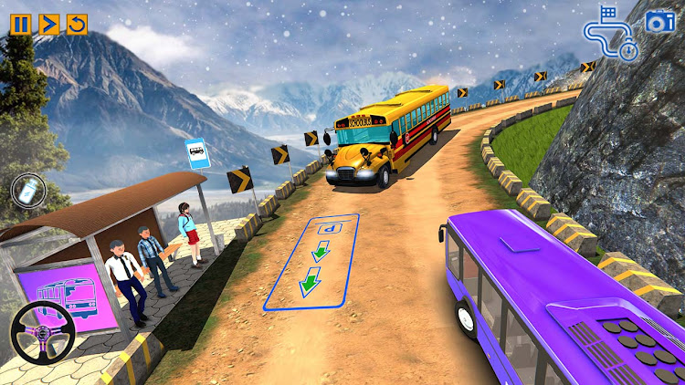 #6. School Bus Parking: 3d Game (Android) By: Gameboost Studio Inc.