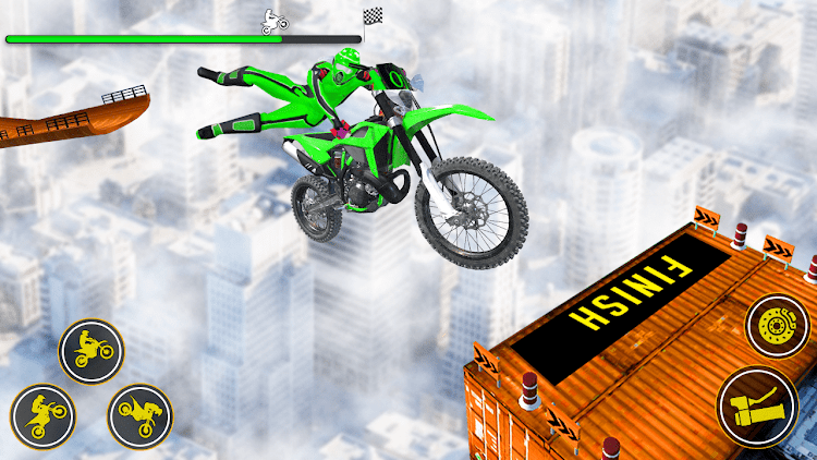 #3. Bike Stunt: Bike Race Games (Android) By: skylinkgames