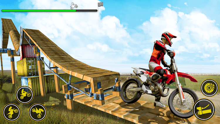 #7. Bike Stunt: Bike Race Games (Android) By: skylinkgames