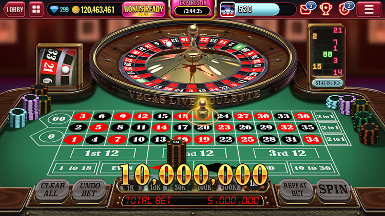 #7. Vegas Live Slots: Casino Games (Android) By: PLAYDOG