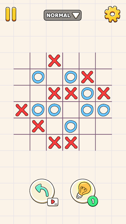 #2. Tic Tac Toe - 2 Player XO (Android) By: Zin Games