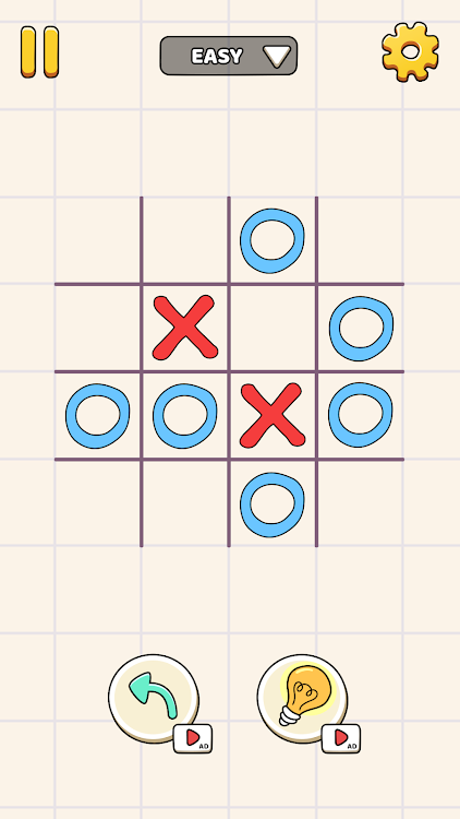 #9. Tic Tac Toe - 2 Player XO (Android) By: Zin Games