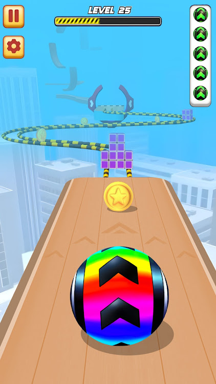 #8. Sky Parkour Run: Ball Game (Android) By: Red Shift Games