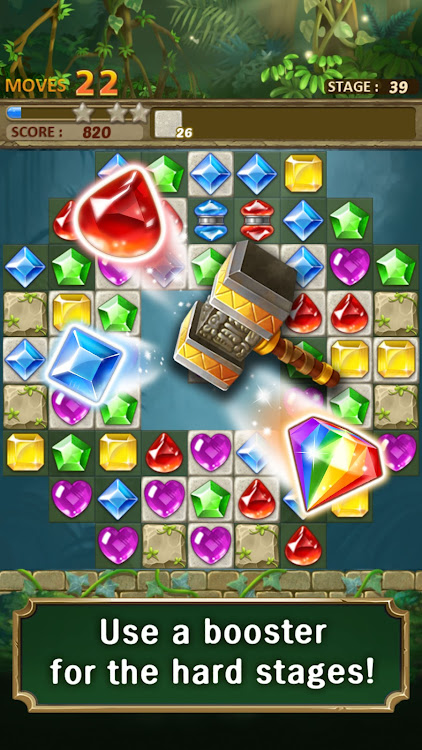 #6. Jewels Jungle : Match 3 Puzzle (Android) By: SUPERBOX Inc