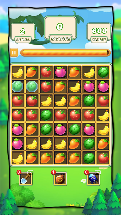 #2. Fruit Frolic (Android) By: Nineteen Devs