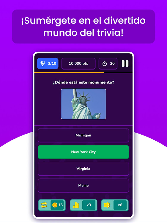 #9. Quizit - Trivia Español (Android) By: WalkMe Mobile Solutions