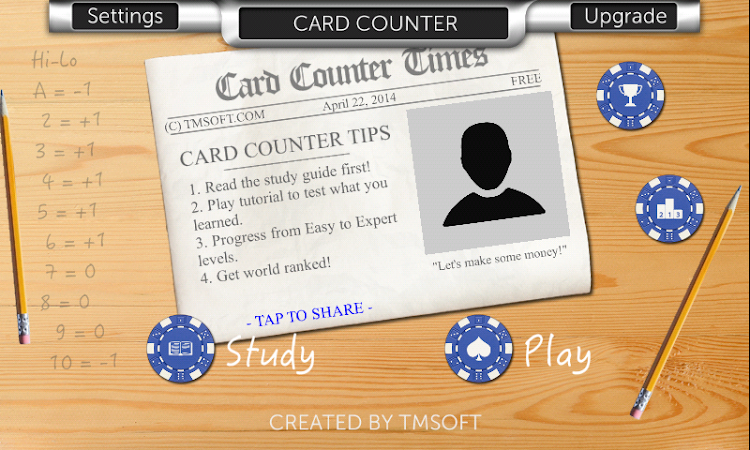 #3. Card Counter Lite (Android) By: TMSOFT