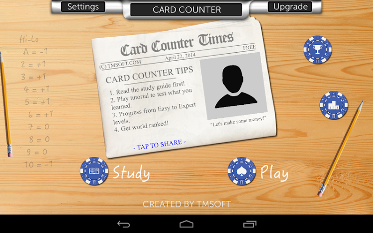 #8. Card Counter Lite (Android) By: TMSOFT