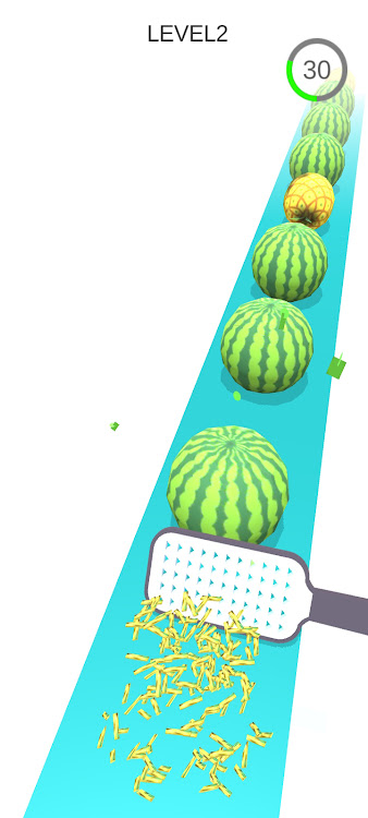 #4. Fruits Grate Slice (Android) By: year twenty three studio