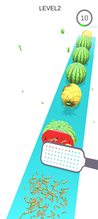 #10. Fruits Grate Slice (Android) By: year twenty three studio