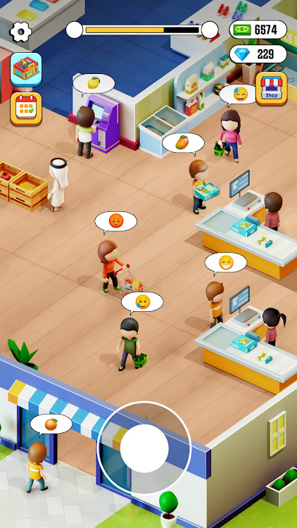 #2. Idle Supermarket Rush (Android) By: GenI Games