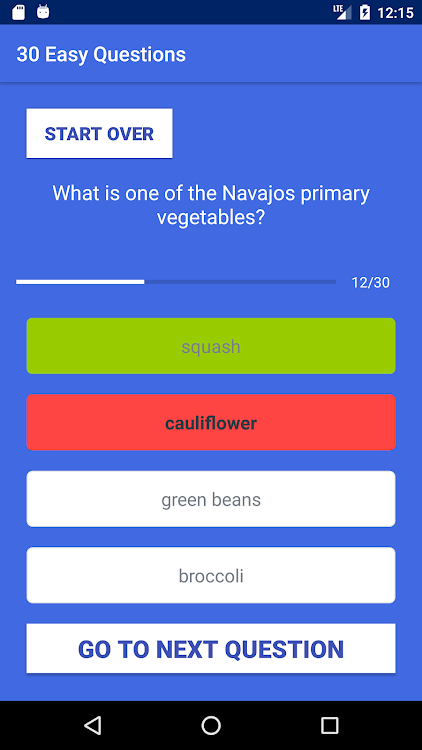 #4. Navajo Quiz Game Application (Android) By: Lance Etcitty