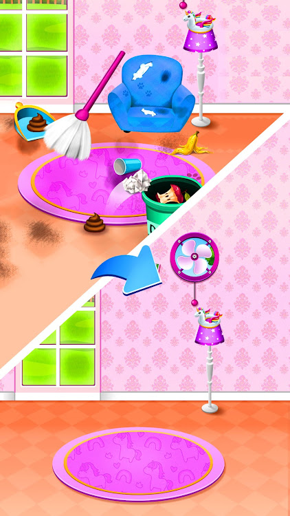 #5. Magical Unicorn Girl Games (Android) By: AuraEffects