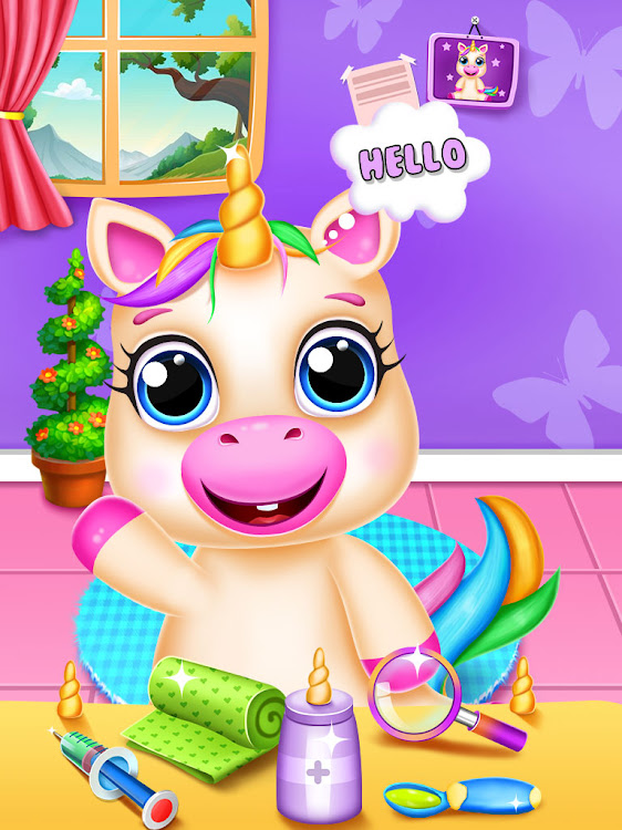 #7. Magical Unicorn Girl Games (Android) By: AuraEffects