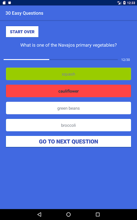 #9. Navajo Quiz Game Application (Android) By: Lance Etcitty