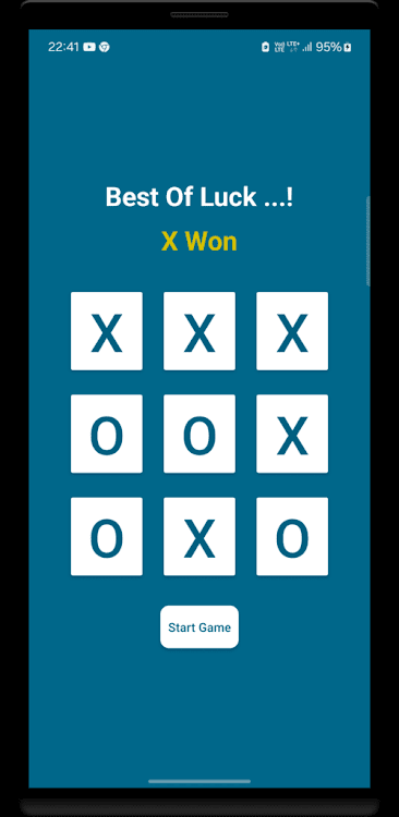 #5. Tic Tac Toe (Online) (Android) By: Sayan Mondal